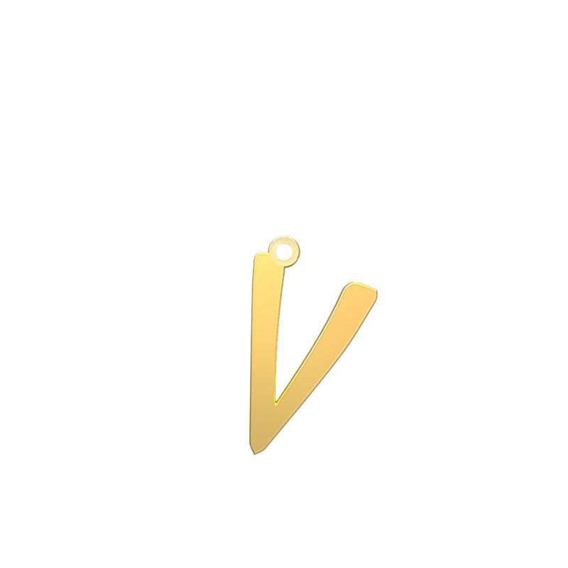 شمش نقره گالری طلا  توسطی مدل حرف v کد ns8ab987